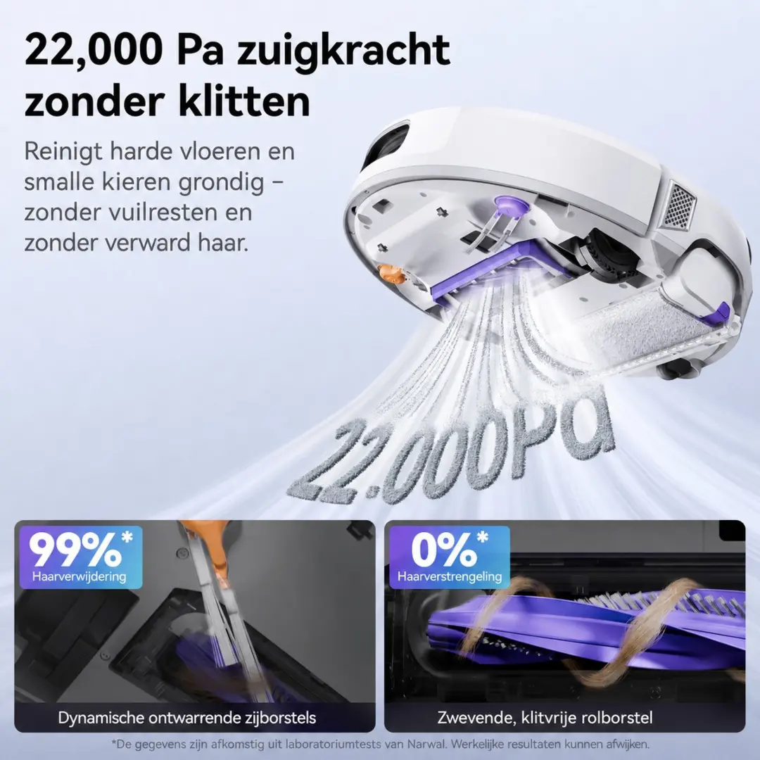 Narwal Freo S Robotstofzuiger - 8.000 Pa - Wit - afbeelding 4 van 6