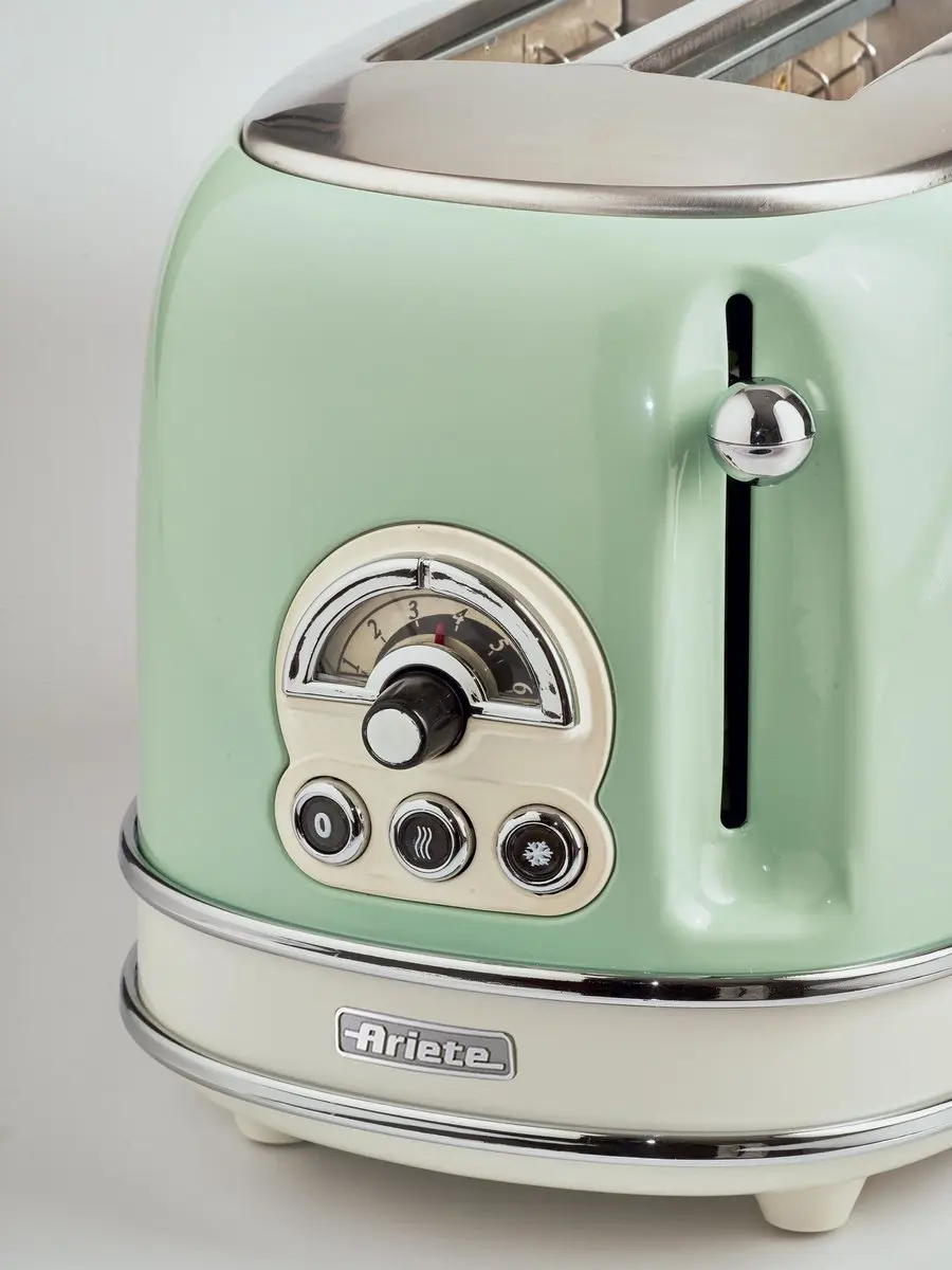 Ariete 0155/14 Vintage Broodrooster - 2 Sneden - Groen - afbeelding 4 van 6