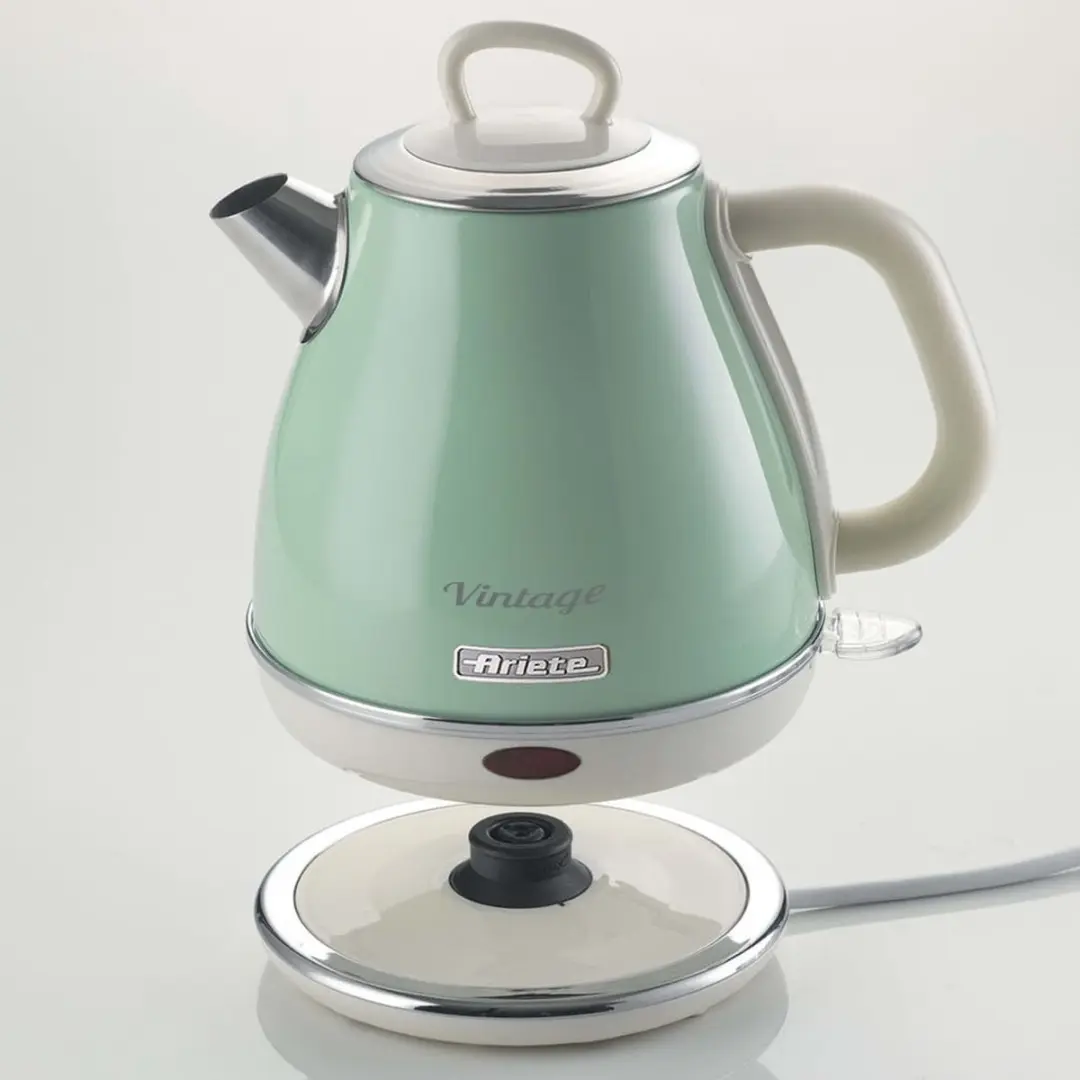 Ariete 2868/04 - Vintage waterkoker - 1 liter inhoud - 1630 Watt - draadloos - Groen - afbeelding 5 van 6