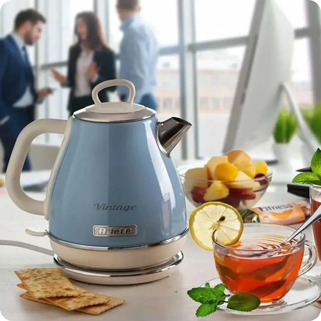 Ariete 2868/05 Vintage Waterkoker - 1 liter - 1630W - Blauw - afbeelding 5 van 6