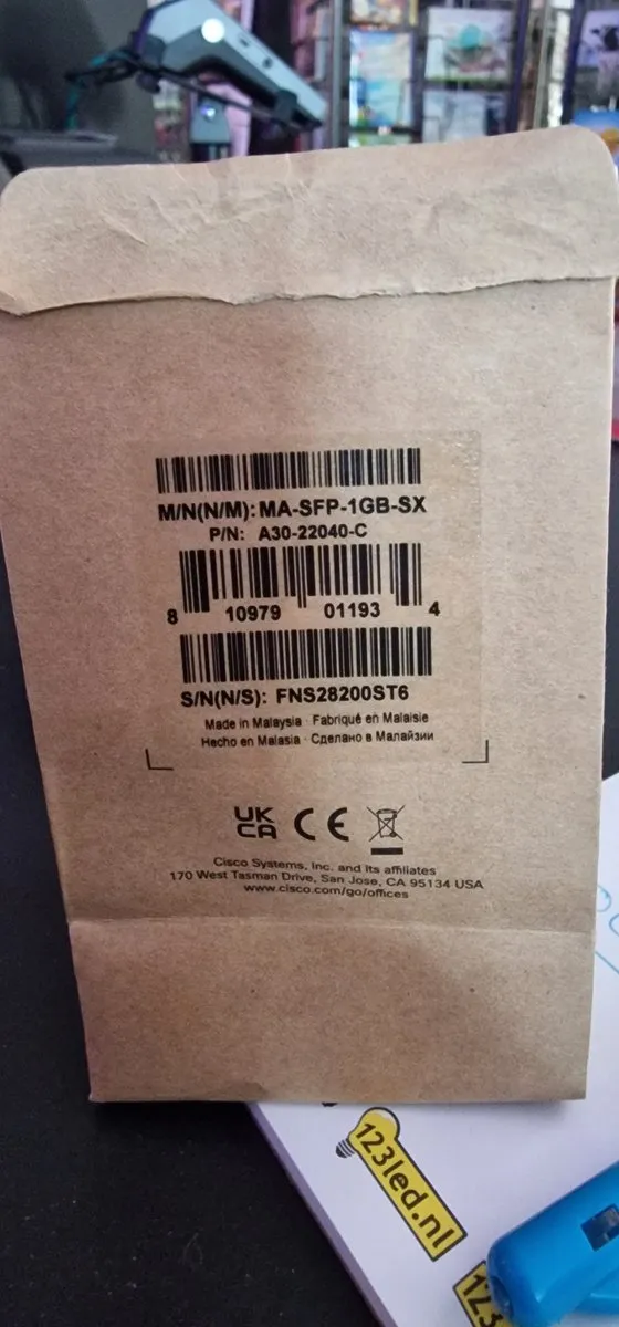 Cisco MA-SFP-1GB-SX SFP Netwerk Transceiver - 1000Mbit/s
