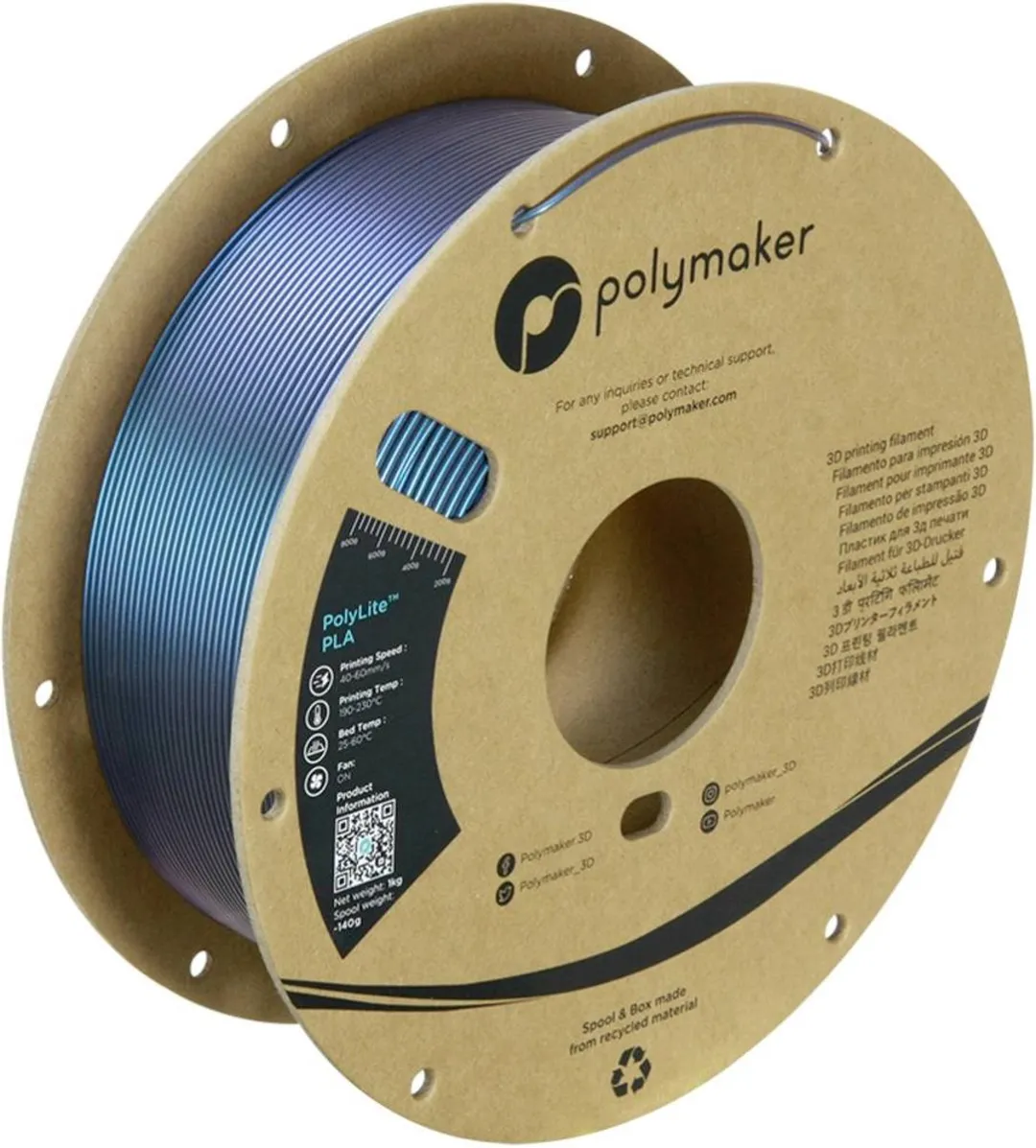 Polymaker PA02088 Starlight Filament PLA - Meerkleurig - 1.75mm 1000g