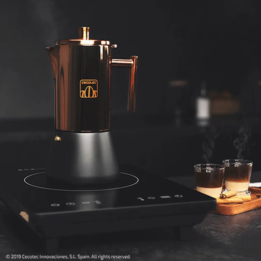 Cecotec Moking 400 Espressopot - Zwart/Goud - afbeelding 3 van 6