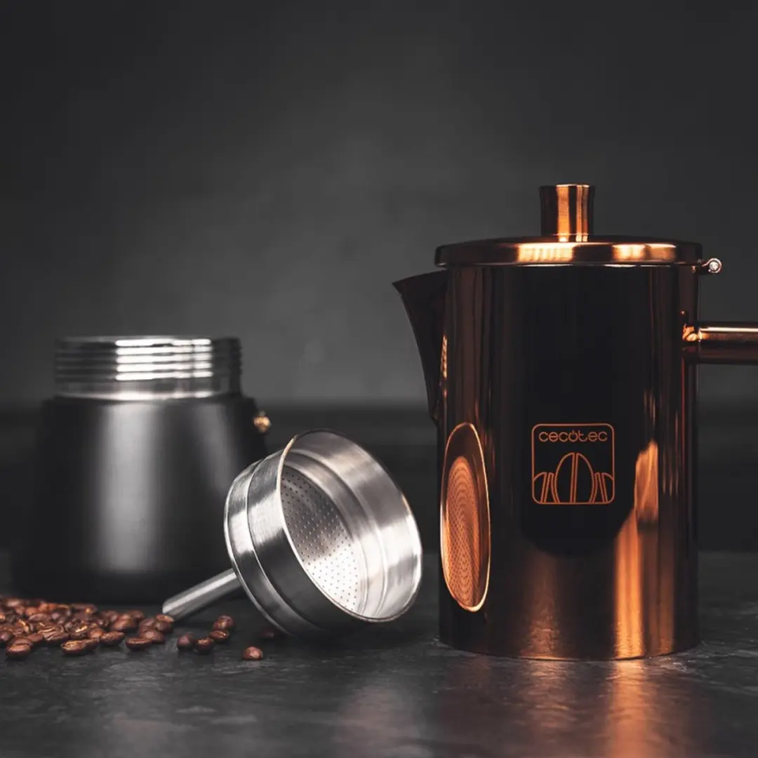 Cecotec Moking 400 Espressopot - Zwart/Goud - afbeelding 4 van 6