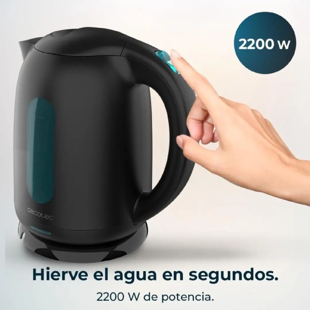 Cecotec Thermosense 180 Waterkoker - 1,7L - 2200W - Zwart - afbeelding 3 van 6