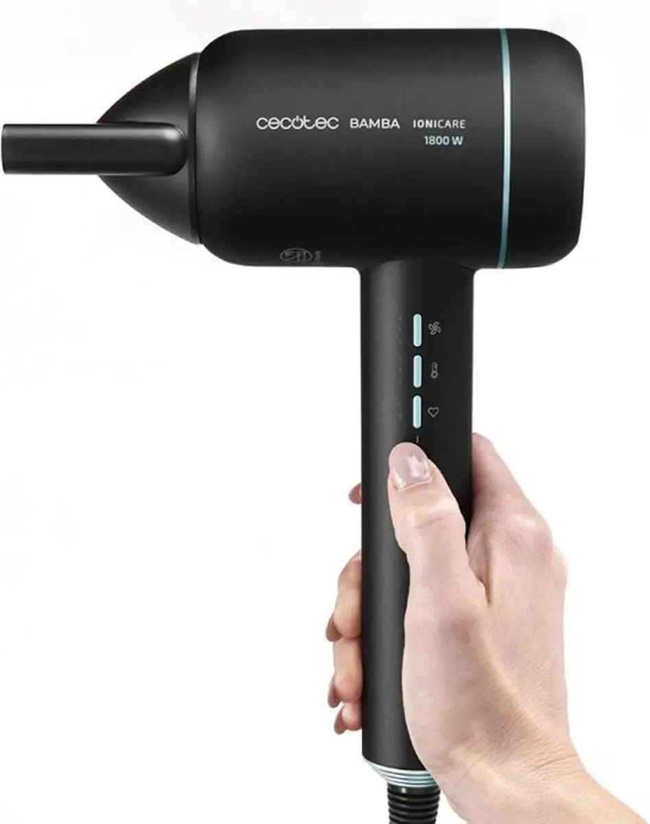 Cecotec Bamba IoniCare 6000 RockStar Ice Haardroger 1800W - Zwart - afbeelding 5 van 6