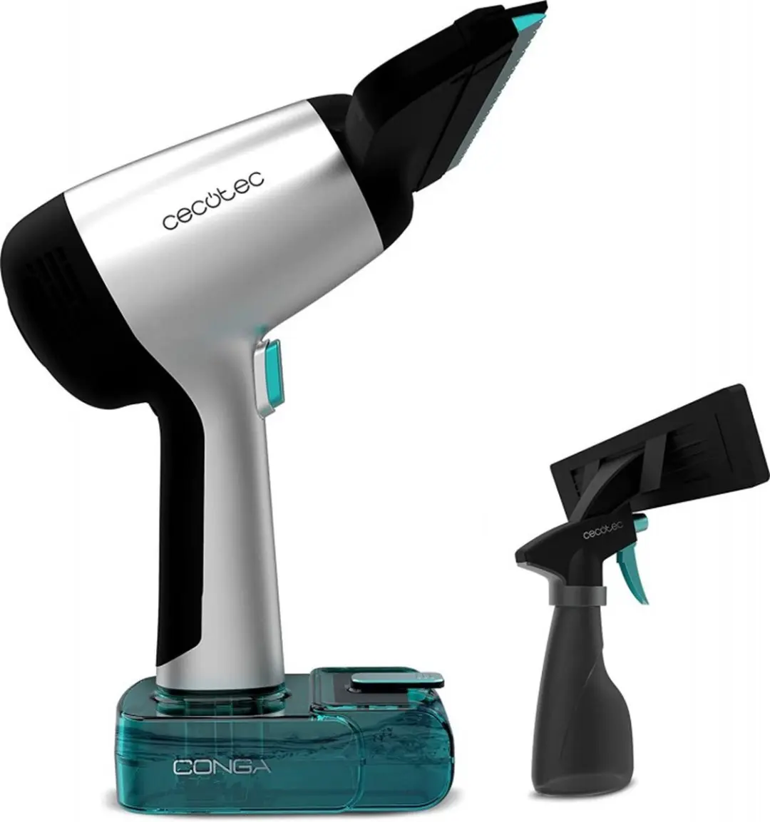 Cecotec Conga Rockstar 3700 Glass handstofzuiger Zwart, Zilver, Turkoois Zakloos