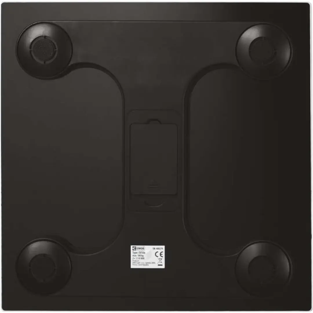 EMOS EV106 Digitale personenweegschaal - 180 kg - Zwart - afbeelding 4 van 6