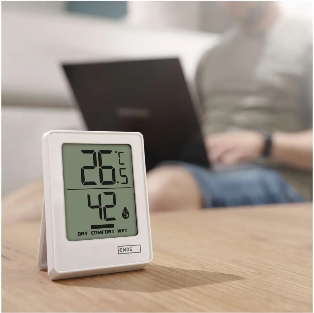 EMOS E0345 Digitale Thermometer + Vochtmeter - Wit - afbeelding 3 van 6