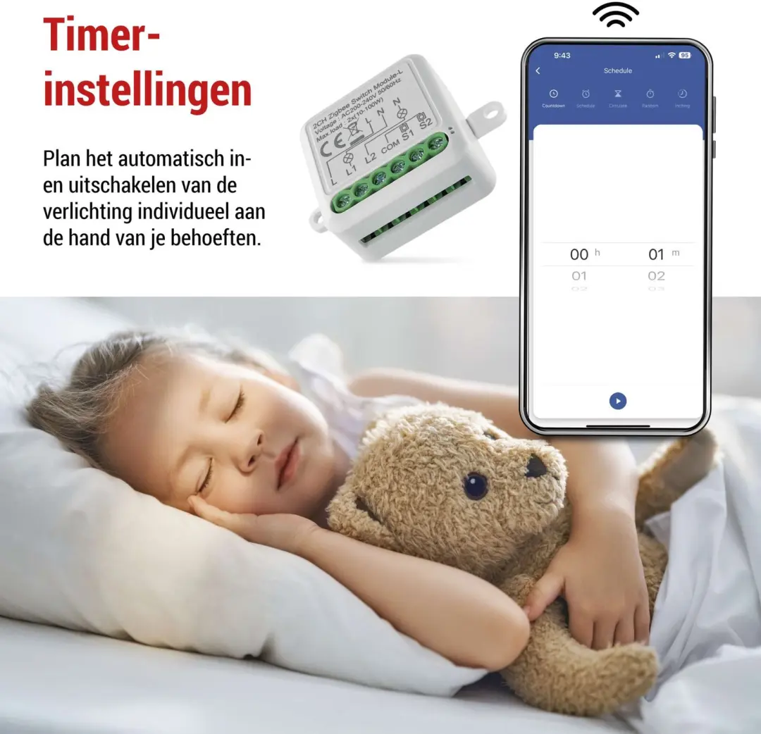 Emos GoSmart IP-2104SZ Schakelmodule ZigBee 2-kanaals - Wit - afbeelding 4 van 6