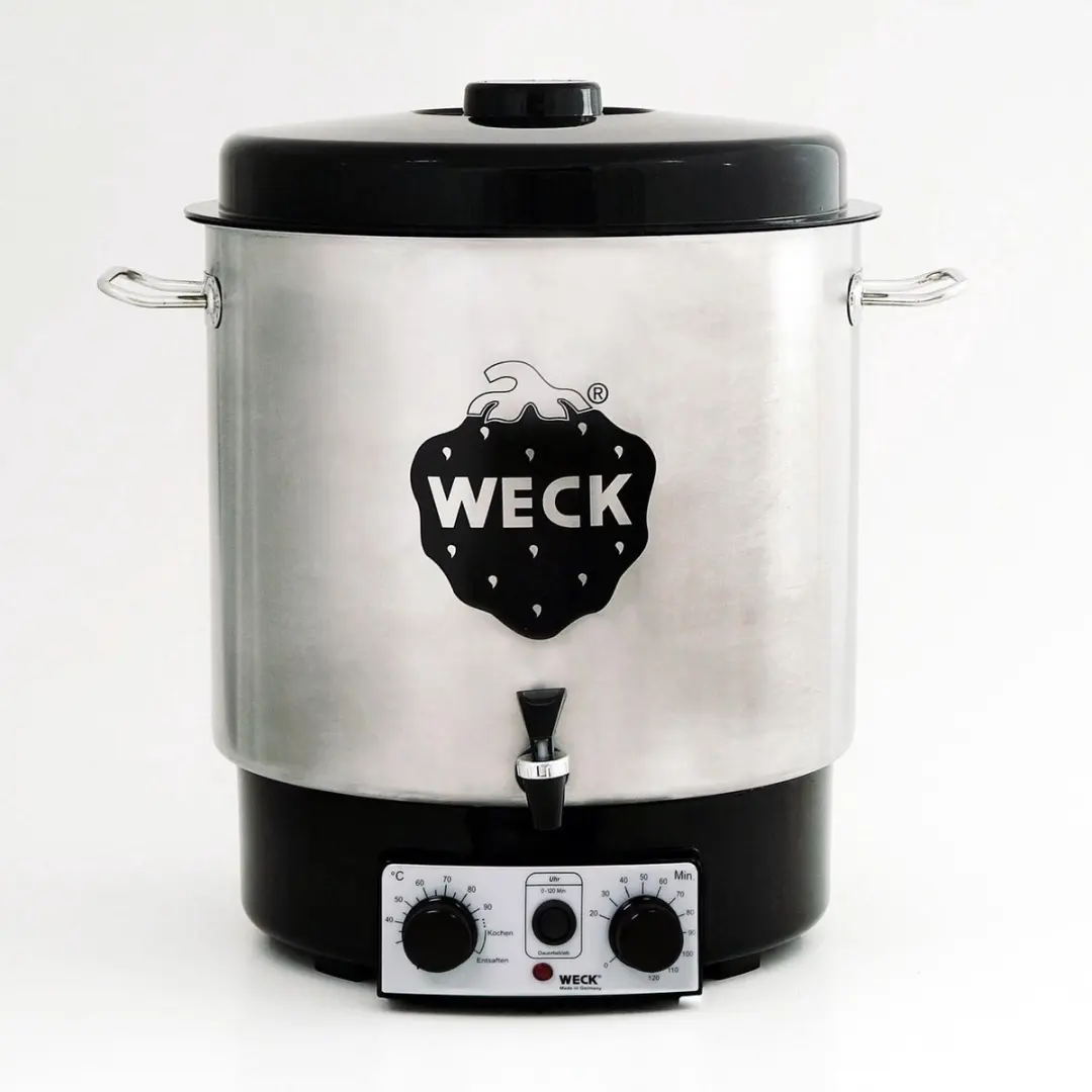 Weck Elektrisch kookvat WAT25A, met kraan, 1800 watt, 30 liter, roestvrij staal