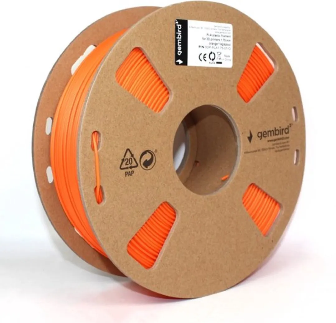 Gembird PLA 1.75mm Filament - 1kg - Oranje