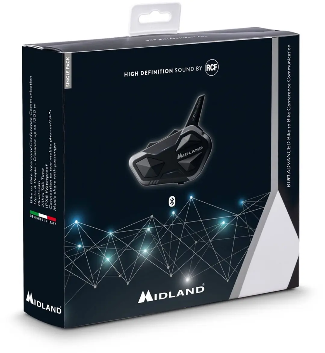 Midland BTR1 Advanced Single Bluetooth Communicatiesysteem