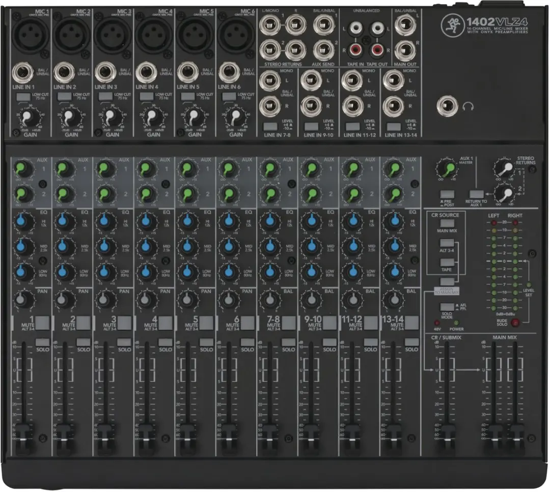Mackie 1402-VLZ4 14-kanaals analoge mixer
