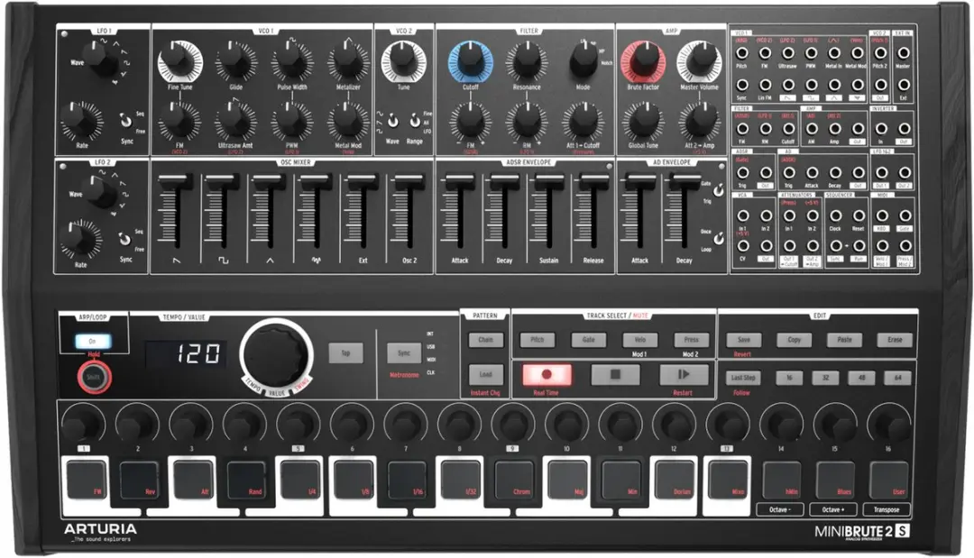 Arturia MiniBrute 2S Desktop Analoge Synthesizer
