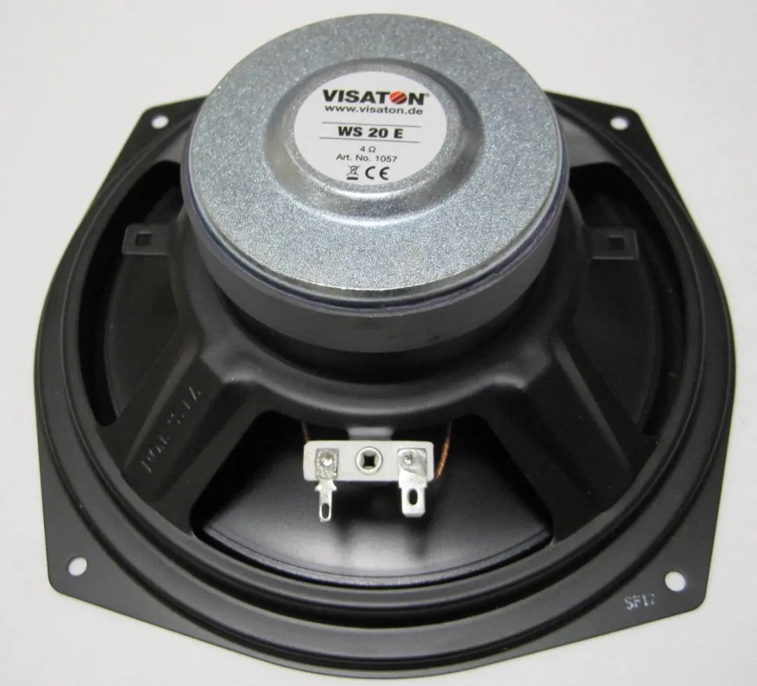 Visaton WS 20 E 1057 Bas-luidspreker 8 inch - 80W - Zwart - afbeelding 5 van 6