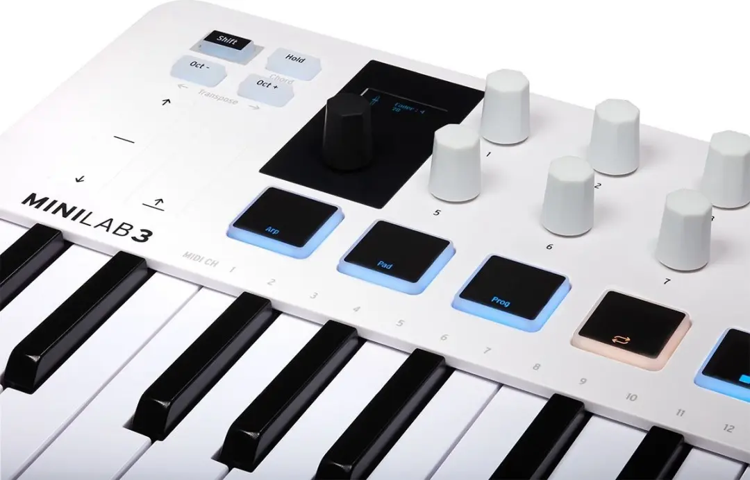 Arturia MiniLab 3 SYN0008446-000 MIDI Keyboard - Wit - afbeelding 3 van 6