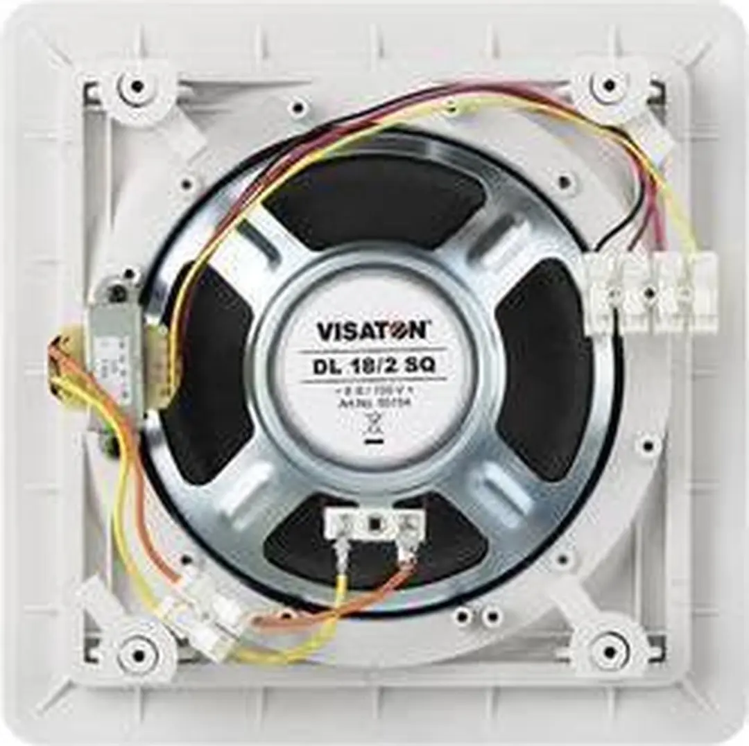 Visaton VS-DL18/2SQ Plafondluidspreker - 100V - Wit - afbeelding 5 van 6