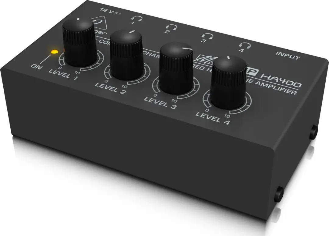 Behringer MICROAMP HA400 Koptelefoonversterker - 4-kanaal - afbeelding 3 van 4