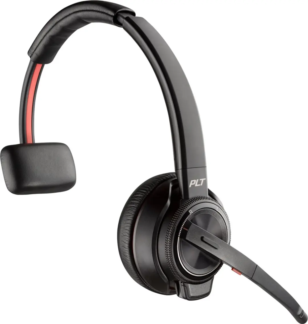 Poly Savi 8210 UC DECT Headset - Microsoft Teams - Zwart