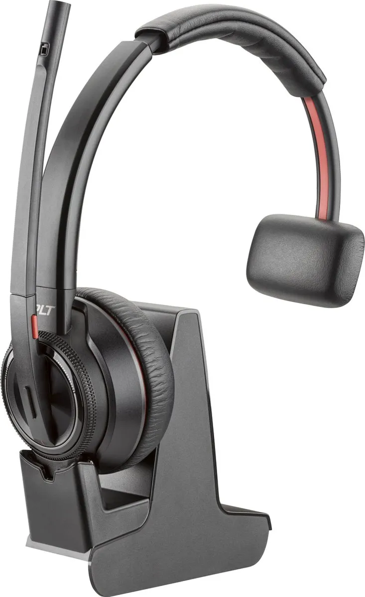 Poly Savi 8210 UC DECT Headset - Microsoft Teams - Zwart