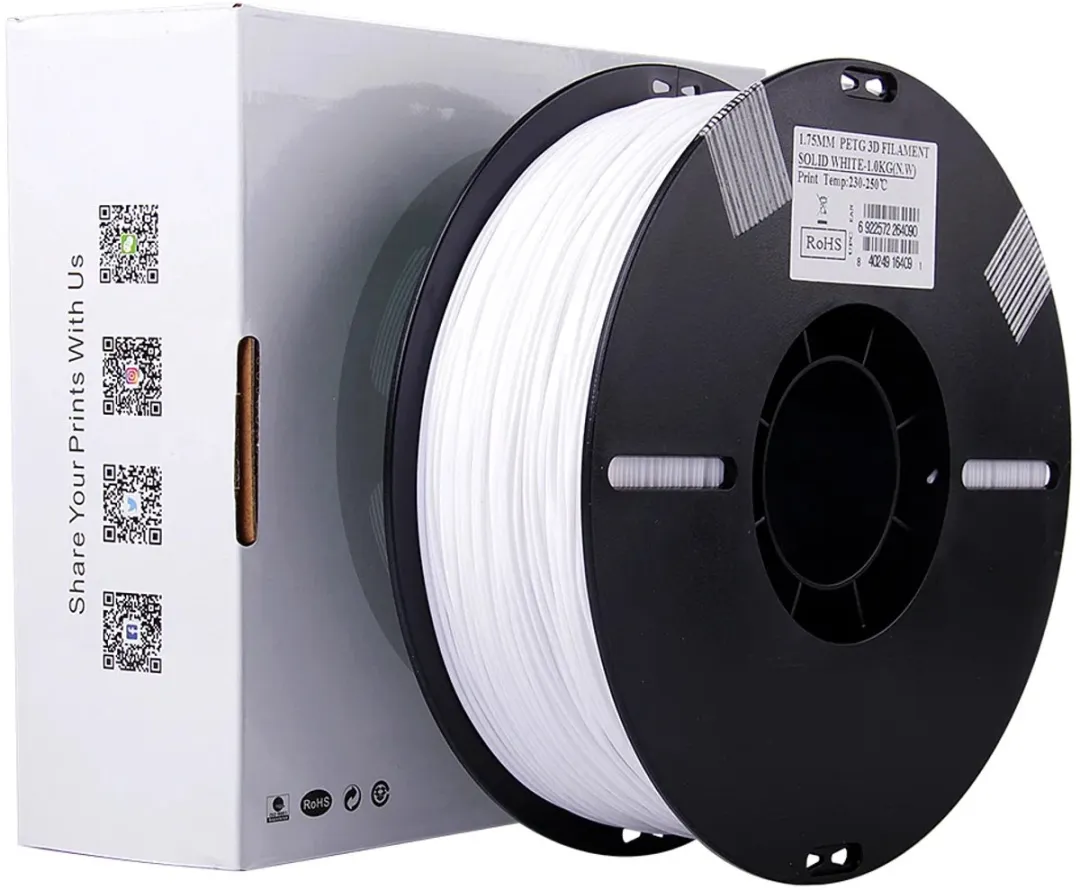 ESUN PETG Filament 1.75mm - Massief Wit 1kg