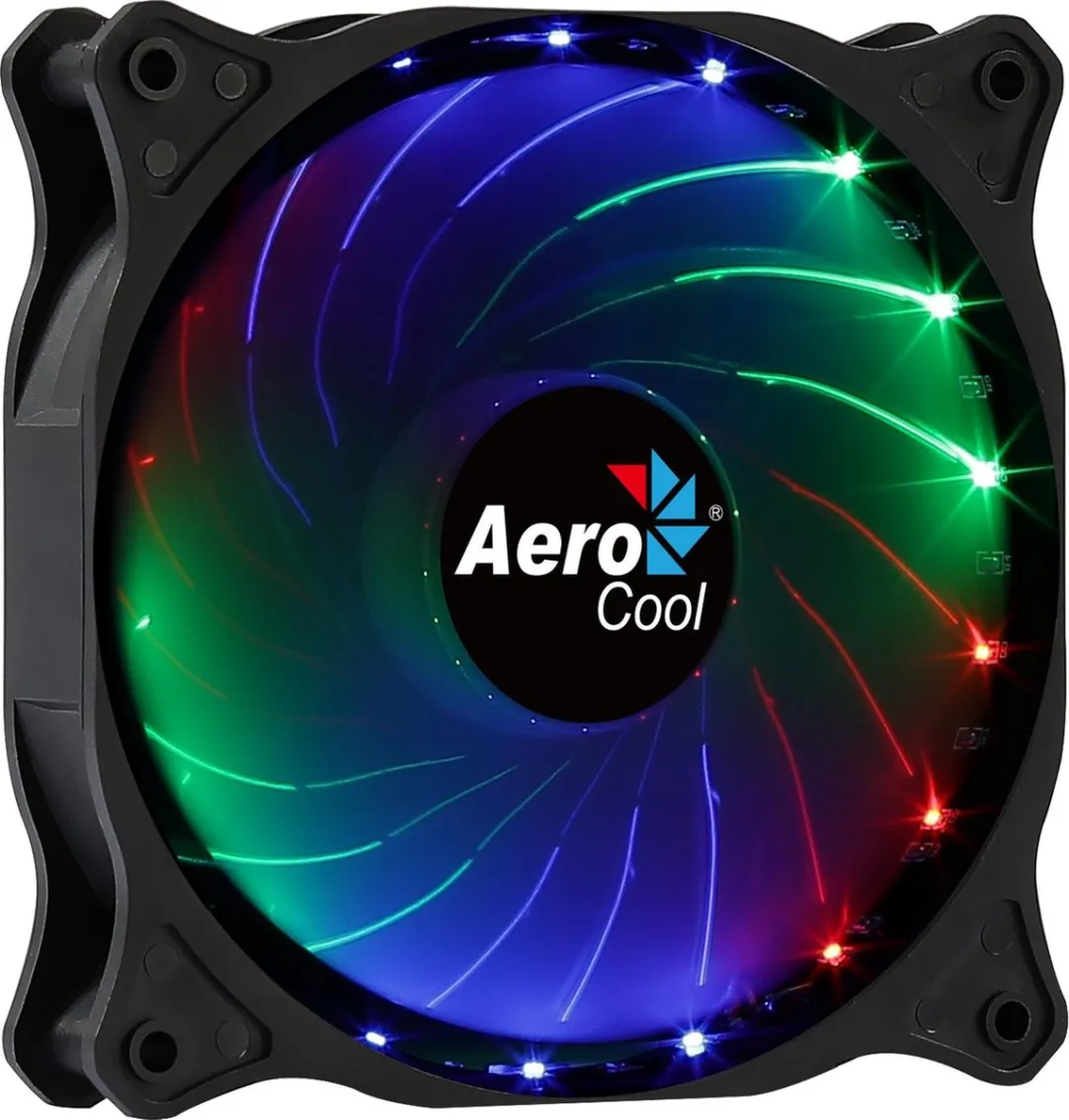 Aerocool Cosmo 12 FRGB Ventilator 12cm - 1000 RPM - Zwart