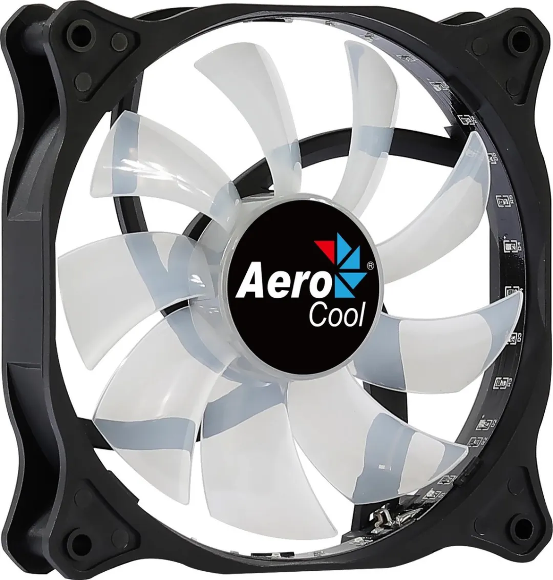 Aerocool Cosmo 12 FRGB Ventilator 12cm - 1000 RPM - Zwart