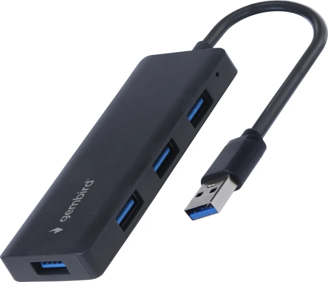 Gembird UHB-U3P4-03 USB 3.0 Hub - 4 Poorten Zwart - afbeelding 4 van 4