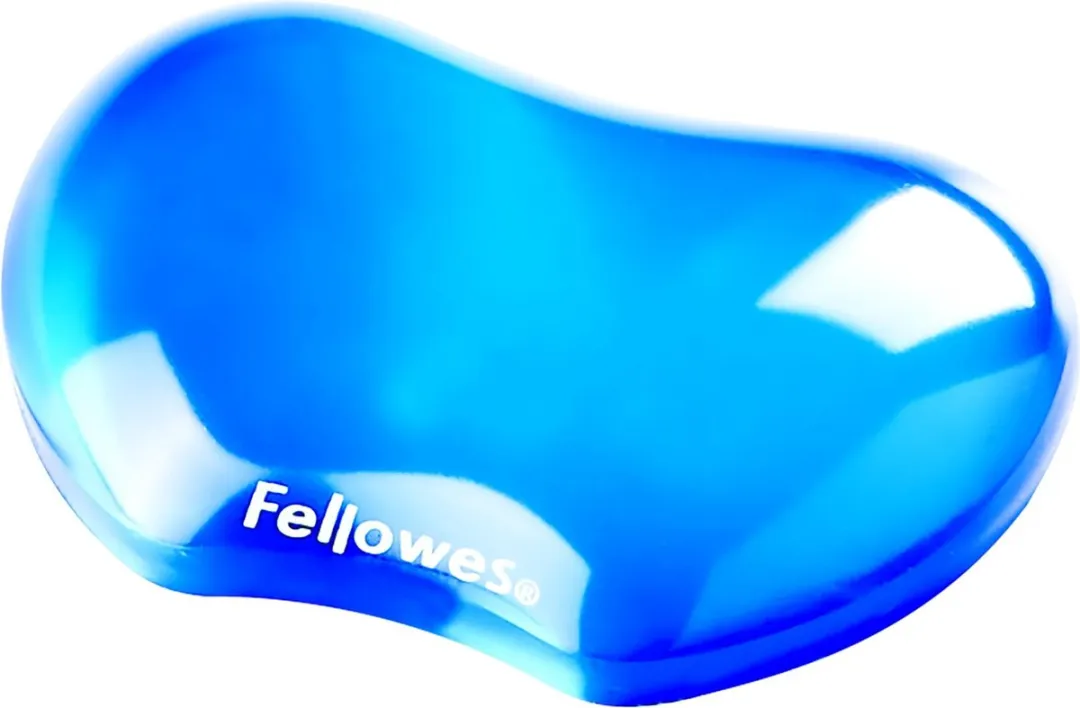 Fellowes Polssteun Crystals Gel - Blauw
