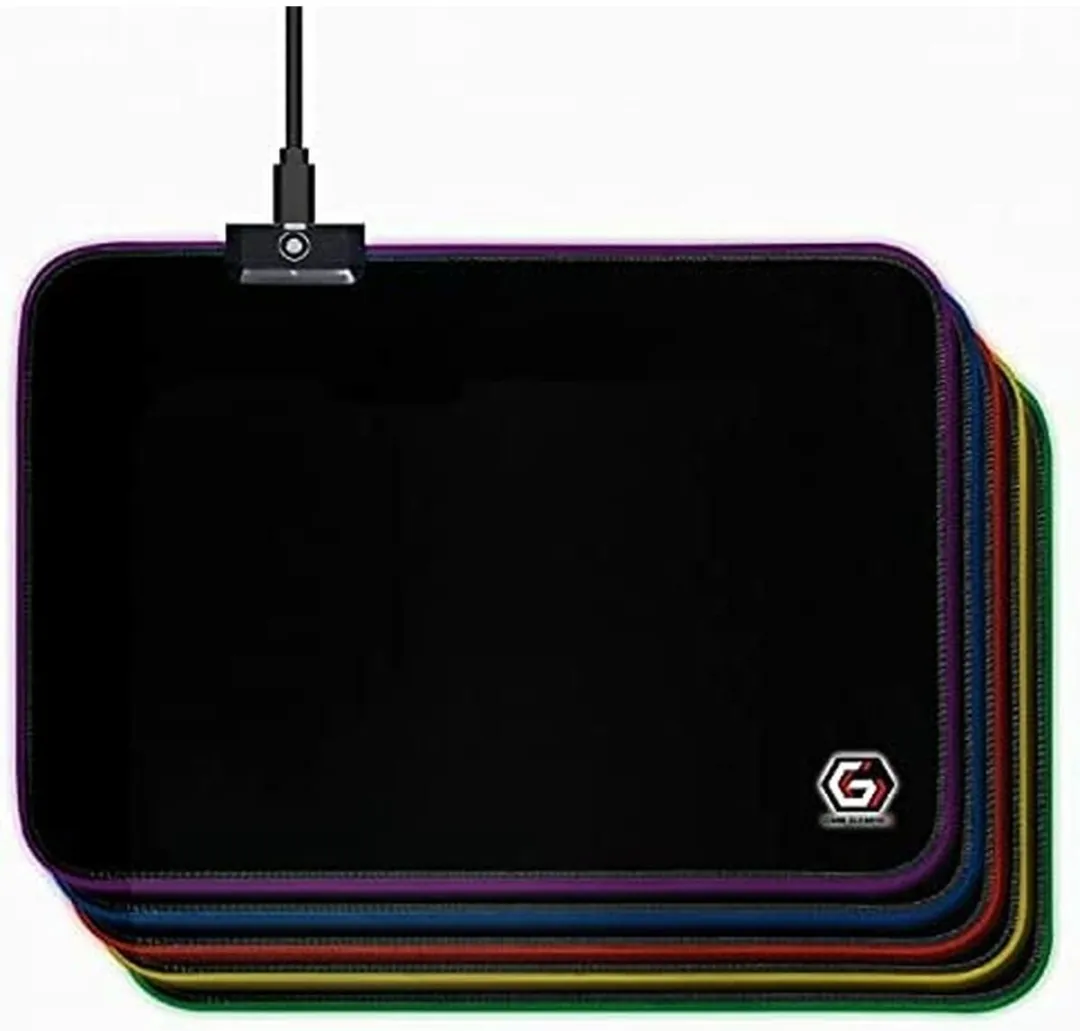 Gembird Gaming Muismat met LED MP-GAMELED-M - Zwart