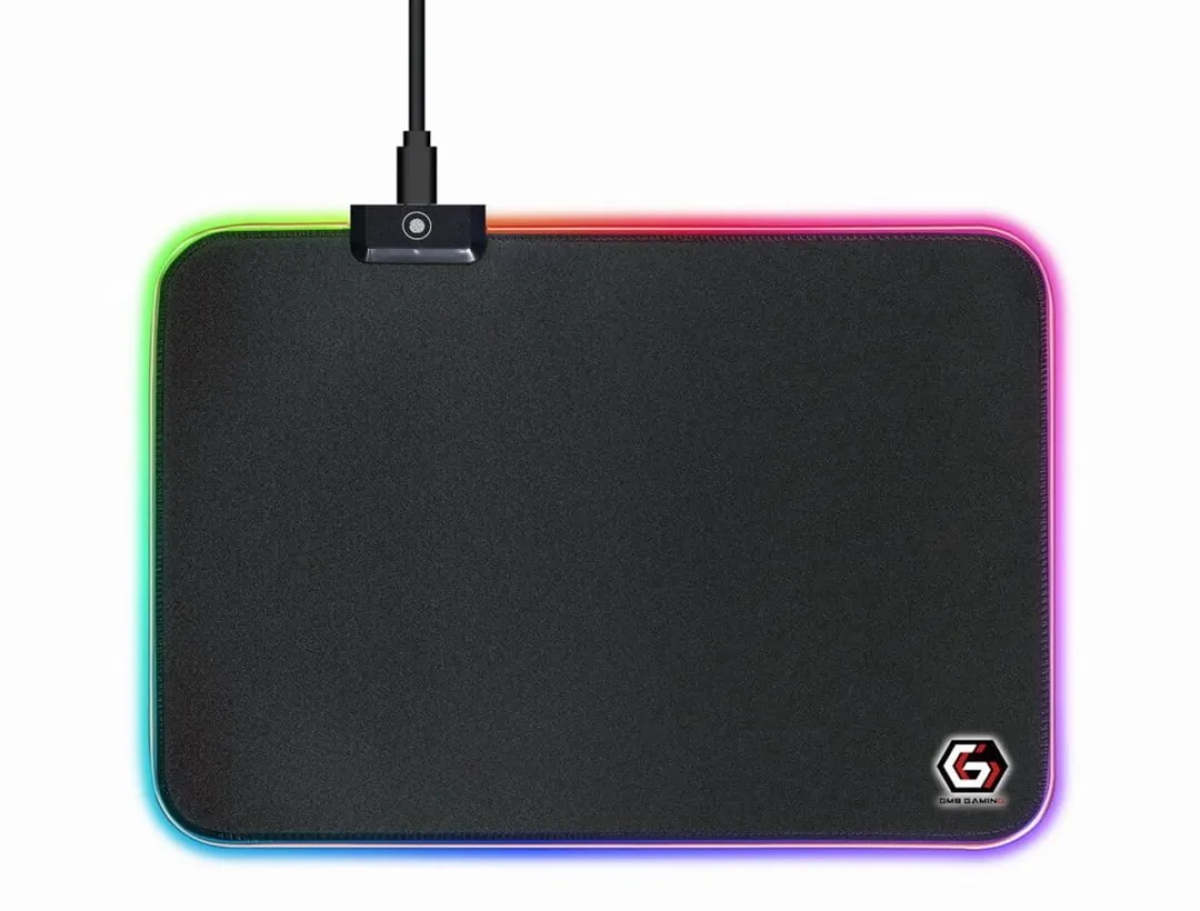 Gembird Gaming Muismat met LED MP-GAMELED-M - Zwart