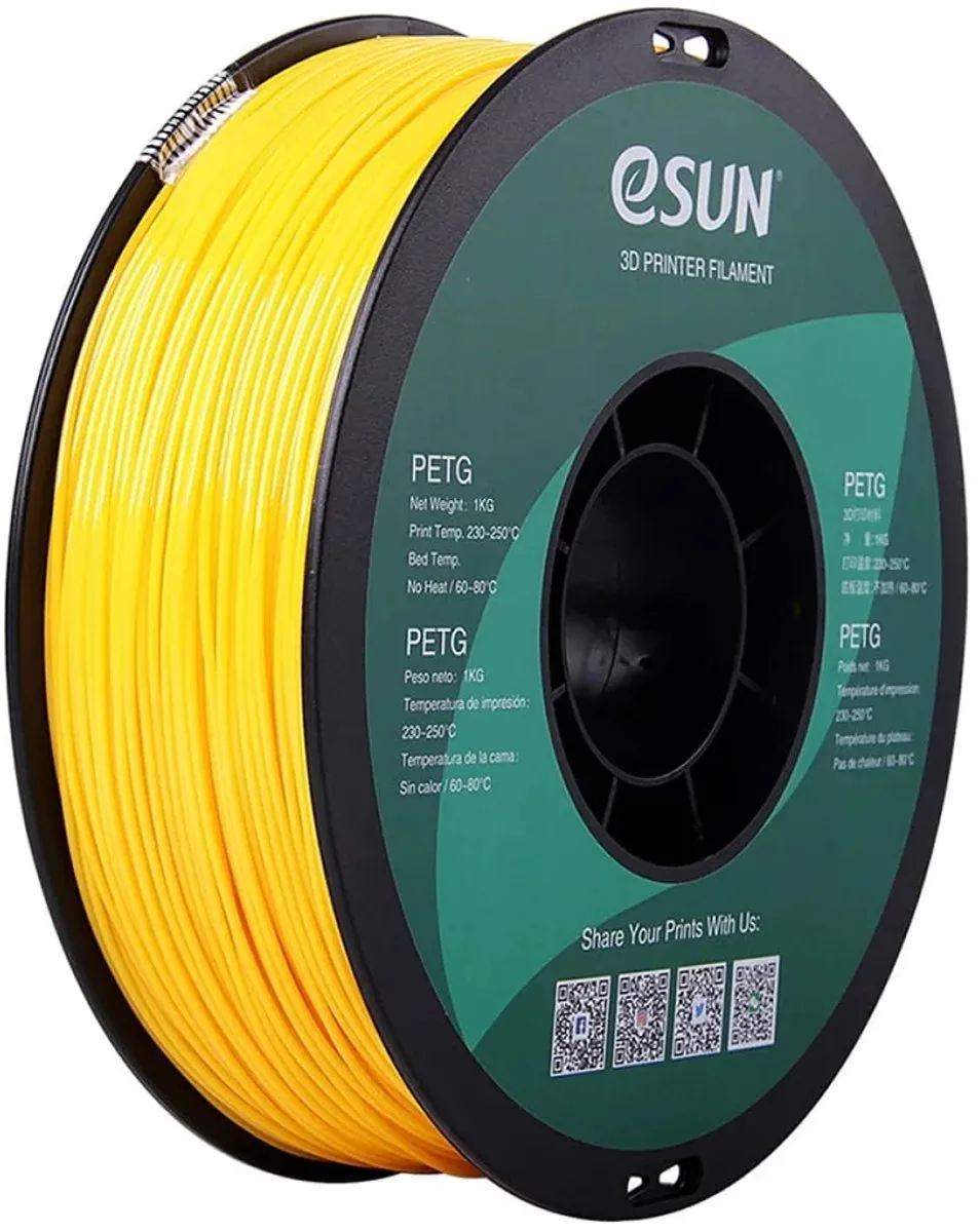 ESUN PETG Filament 1.75mm - Massief geel 1kg