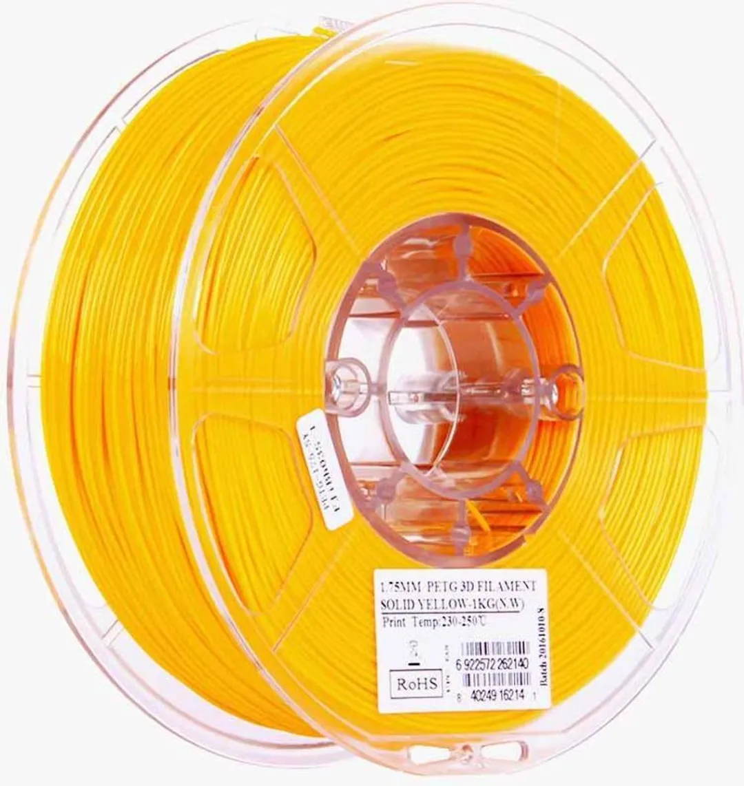 ESUN PETG Filament 1.75mm - Massief geel 1kg
