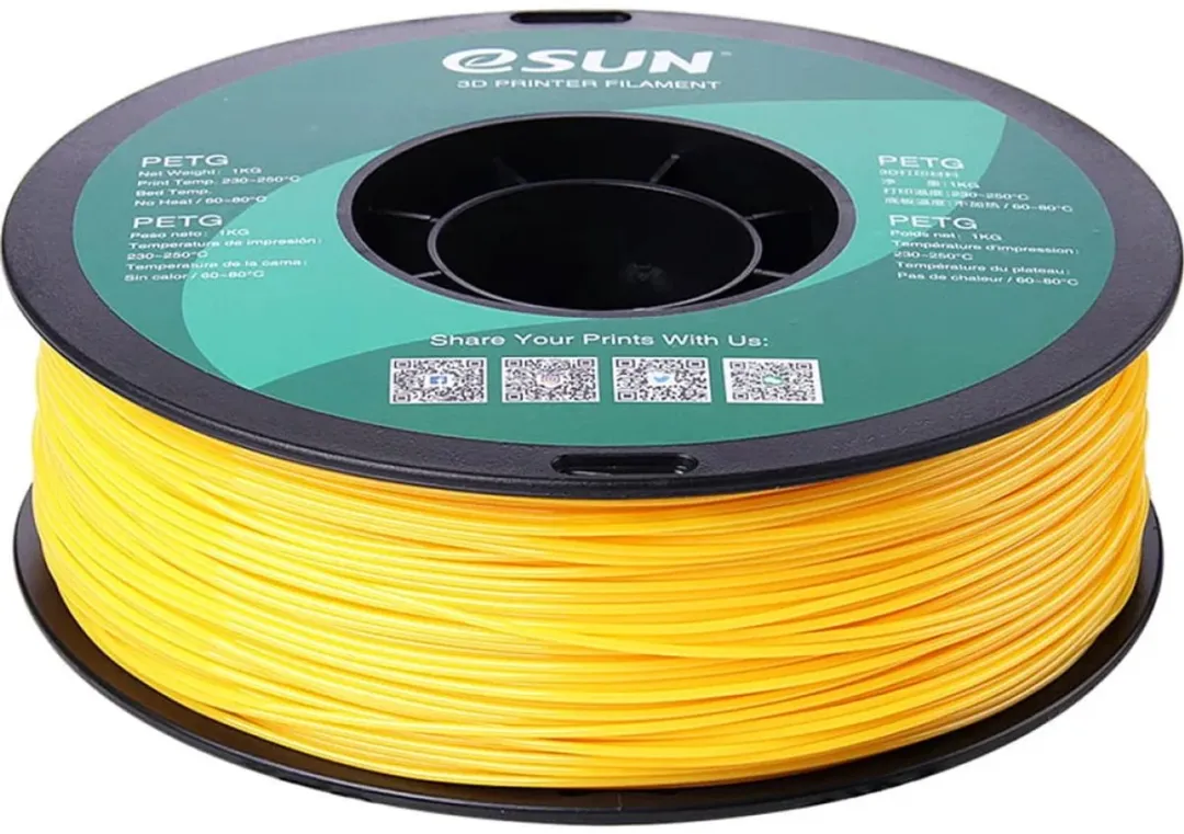 ESUN PETG Filament 1.75mm - Massief geel 1kg