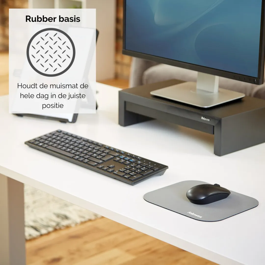 Fellowes Muismat Premium - Grijs