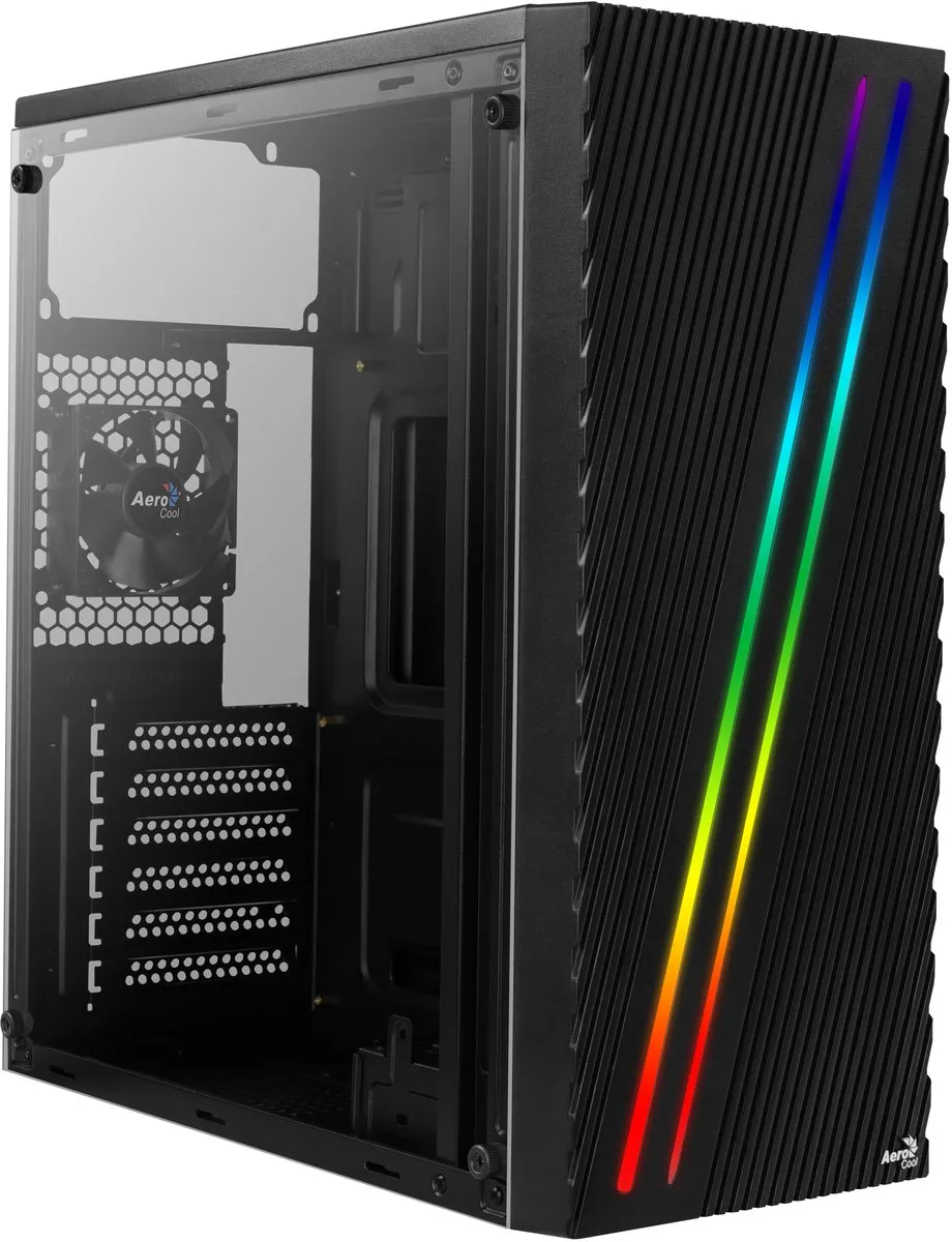 ATX Semi-tower Box Aerocool STREAK RGB USB 3.0 Black