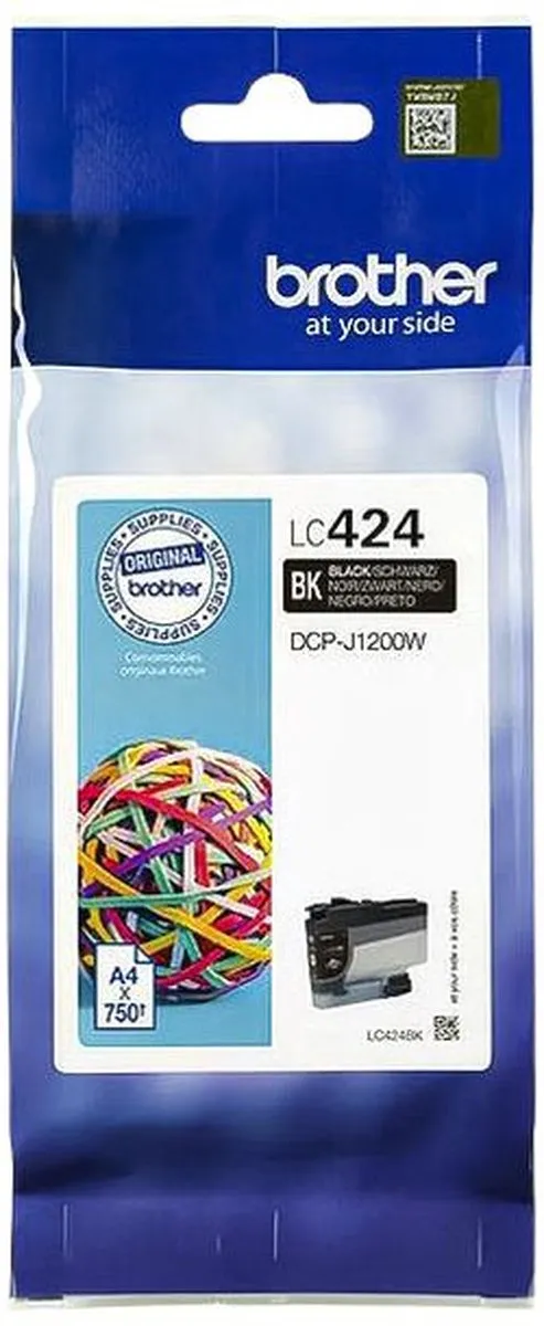 Brother LC424BK Inktcartridge - Zwart - afbeelding 4 van 4