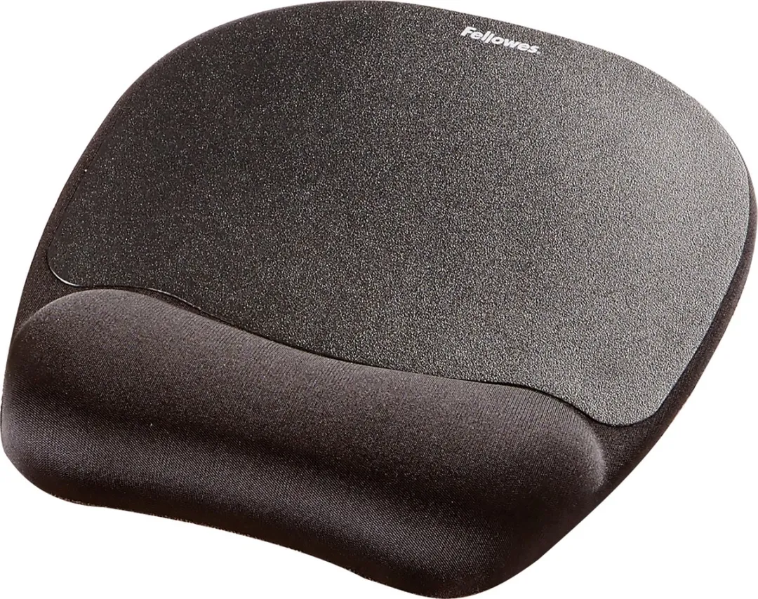Fellowes Muismat met Polssteun Memoryfoam - Zwart
