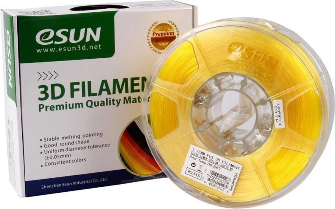 ESUN PLA Limoengeel transparant 1kg - 1.75mm