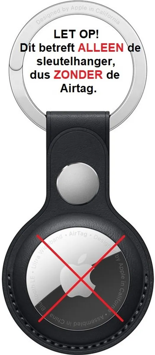 Apple AirTag Sleutelhanger Leder