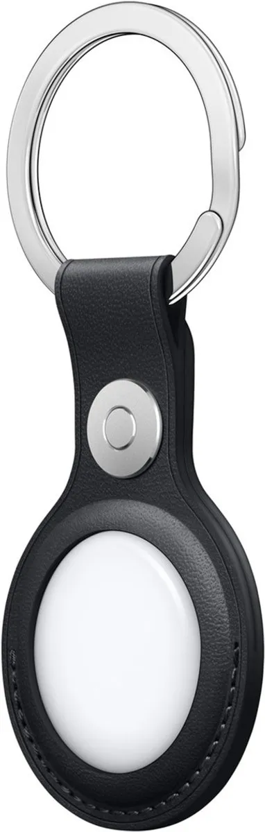 Apple AirTag Sleutelhanger Leder - Zwart
