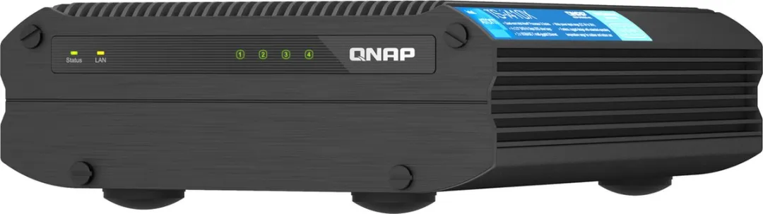 QNAP TS-I410X NAS Tower - 4Bays - Intel Atom x6425E - Zwart