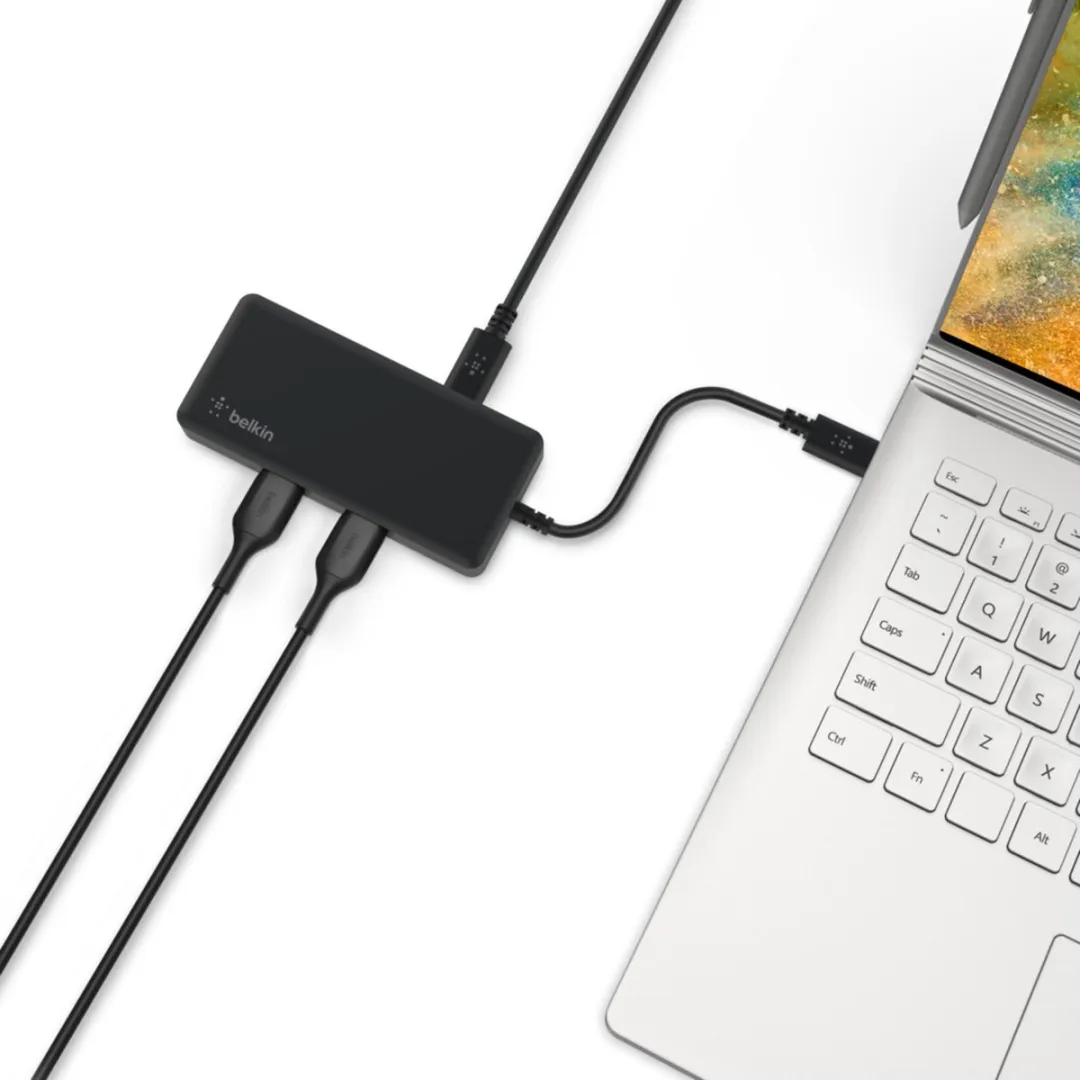 Belkin INC008BTBK USB Hub - Zwart - afbeelding 2 van 6
