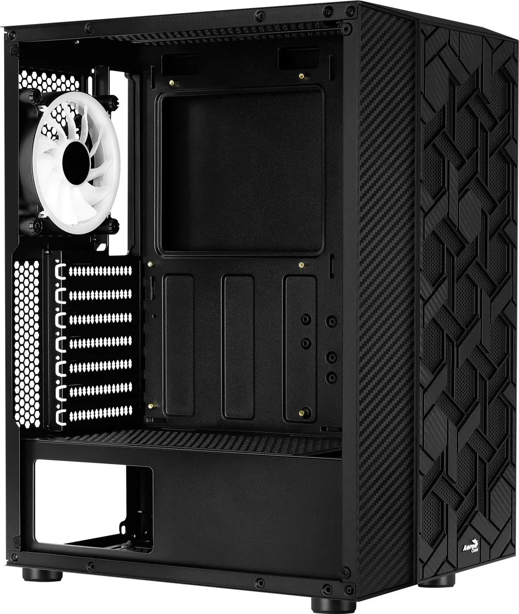 Aerocool Hive-G-BK-v3 Midi Tower - Zwart