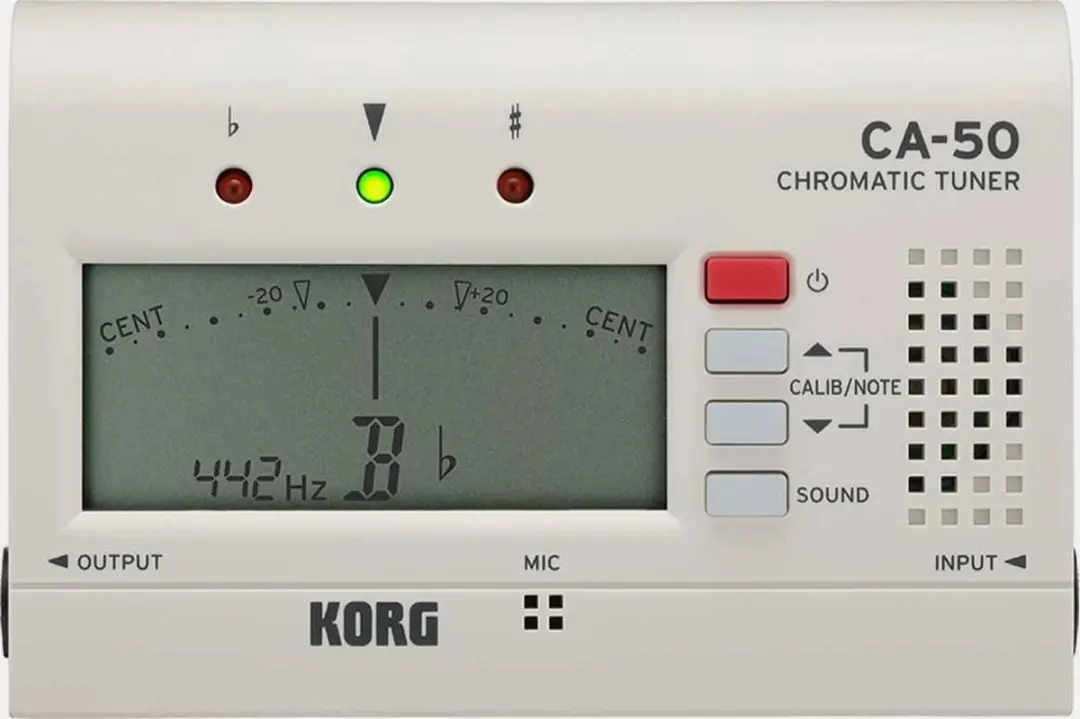 Korg CA-50 Chromatisch Stemapparaat - Wit - afbeelding 4 van 4