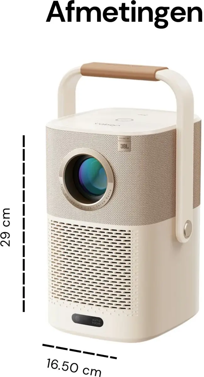 Yaber T2 Plus Beamer met Google TV - Full HD 1080P - Beige - afbeelding 6 van 6