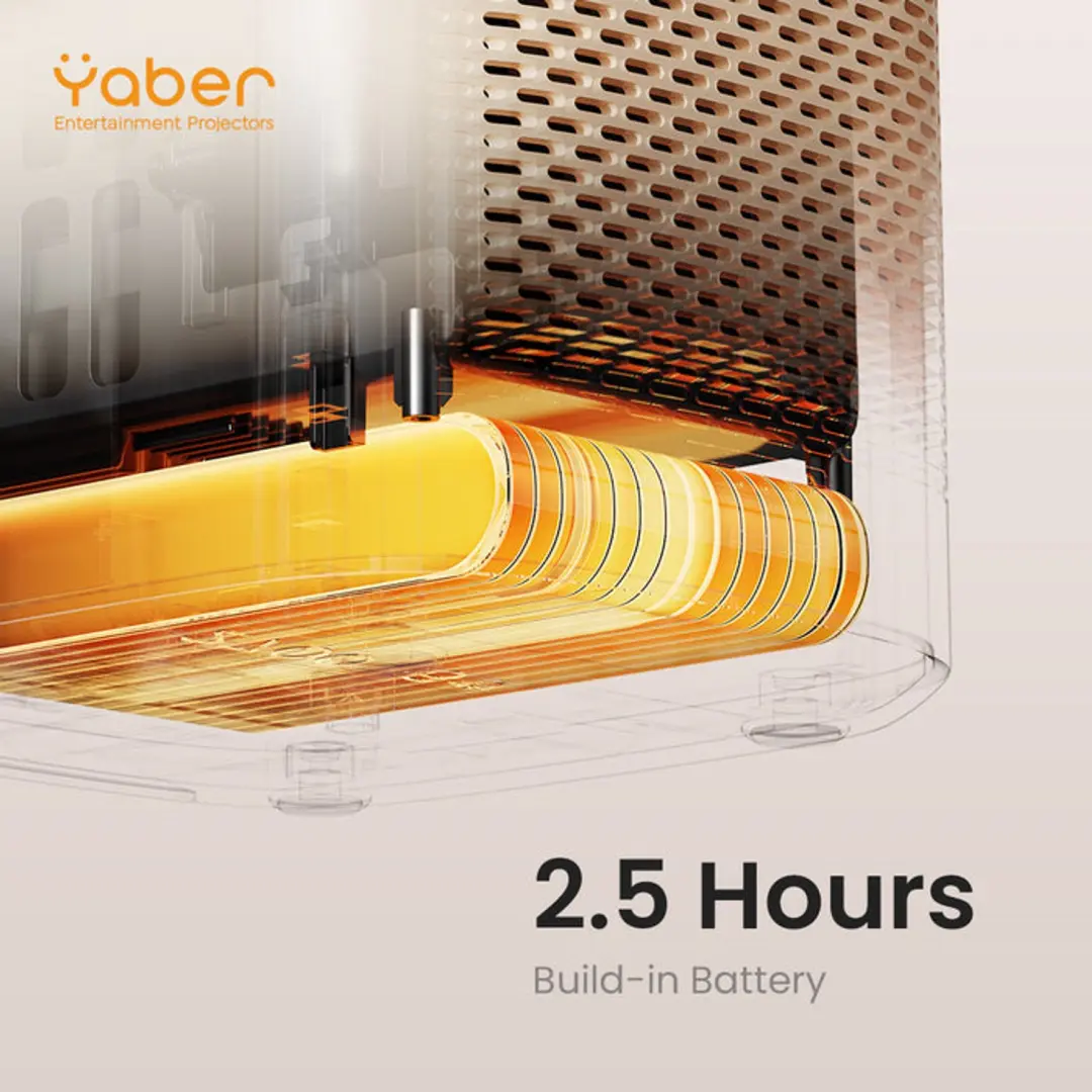 Yaber T2 Plus Beamer met Google TV - Full HD 1080P - Beige - afbeelding 2 van 6