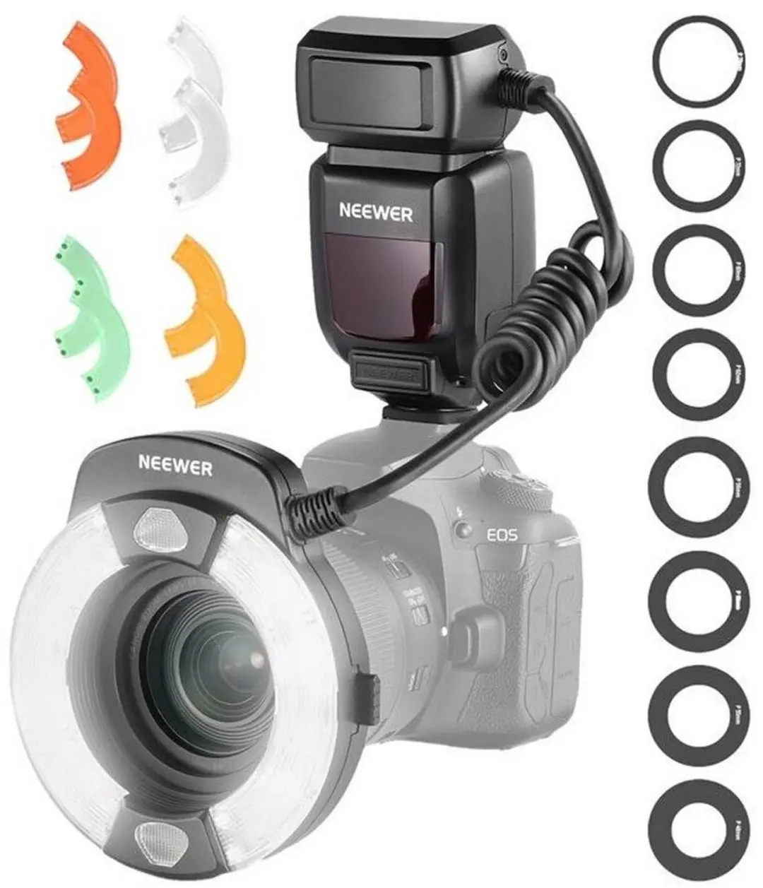Neewer RF1-C Ring Flash Adapter voor Flitser - afbeelding 2 van 3