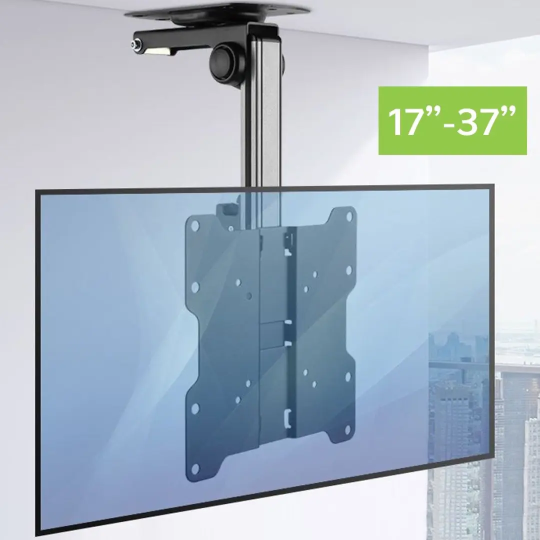 Techly ICA-CPLB 222 TV-plafondbeugel - Zwart/Zilver - afbeelding 5 van 6